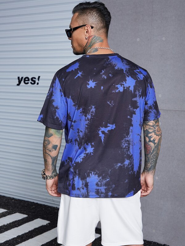 Men's monogram tie-dye T-shirt