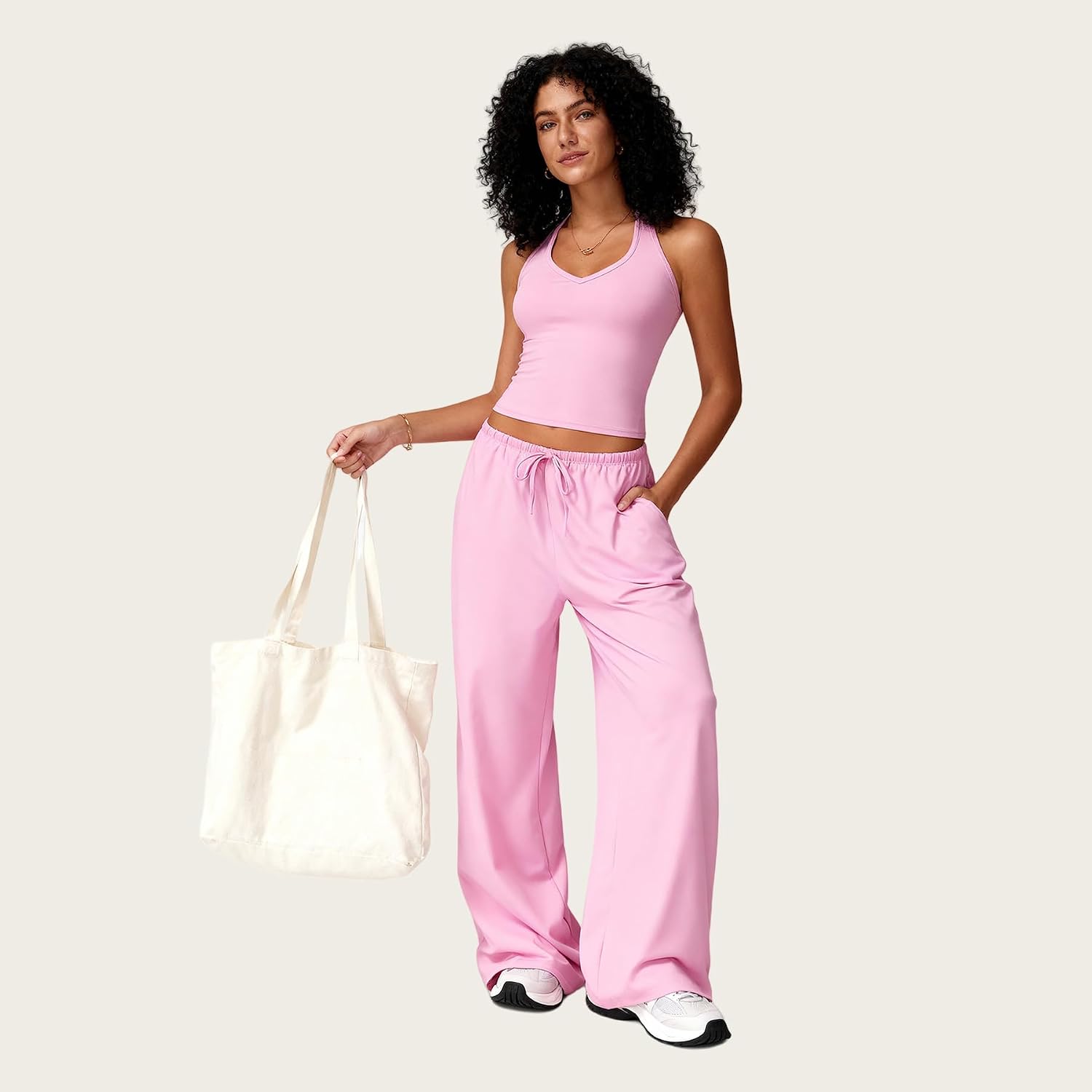 Workout Sets for Women Backless Tank Top and Flare Pants Workout Sets for Women Backless Tank Top and Flare Pants