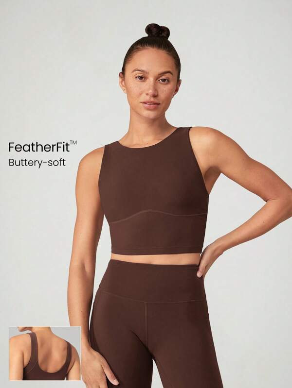 Long U Shape Tank Top Sports Bra Tank Top Low Impact Yoga Daily Long U Shape Tank Top Sports Bra Tank Top Low Impact Yoga Daily