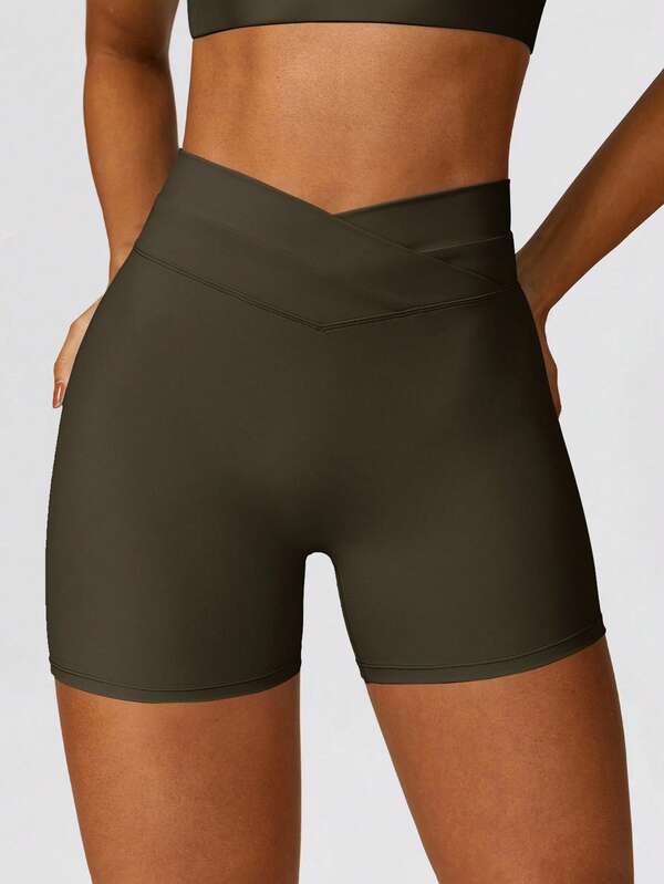 Women's fitness shorts, yoga pants, running pants, high-elastic sports tights