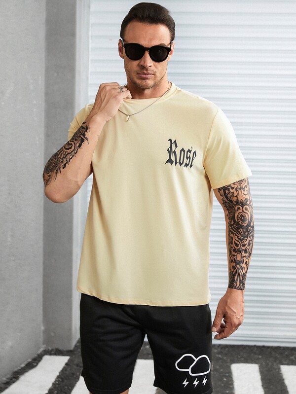 Men's floral and monogram T-shirt Men's floral and monogram T-shirt