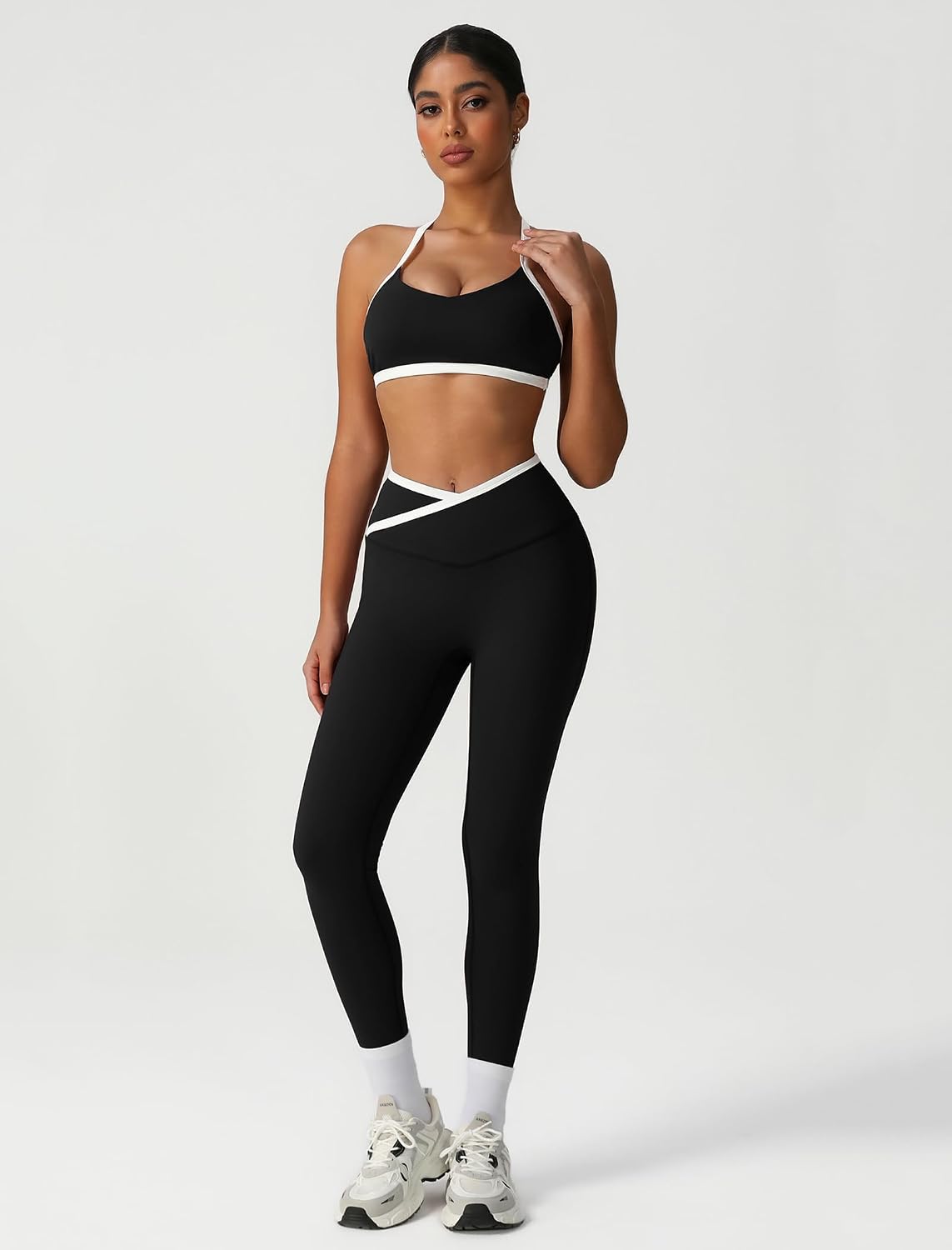 Workout Matching Sets for Women with Padded Sports Bra and Butt Lifting Leggings Workout Matching Sets for Women with Padded Sports Bra and Butt Lifting Leggings