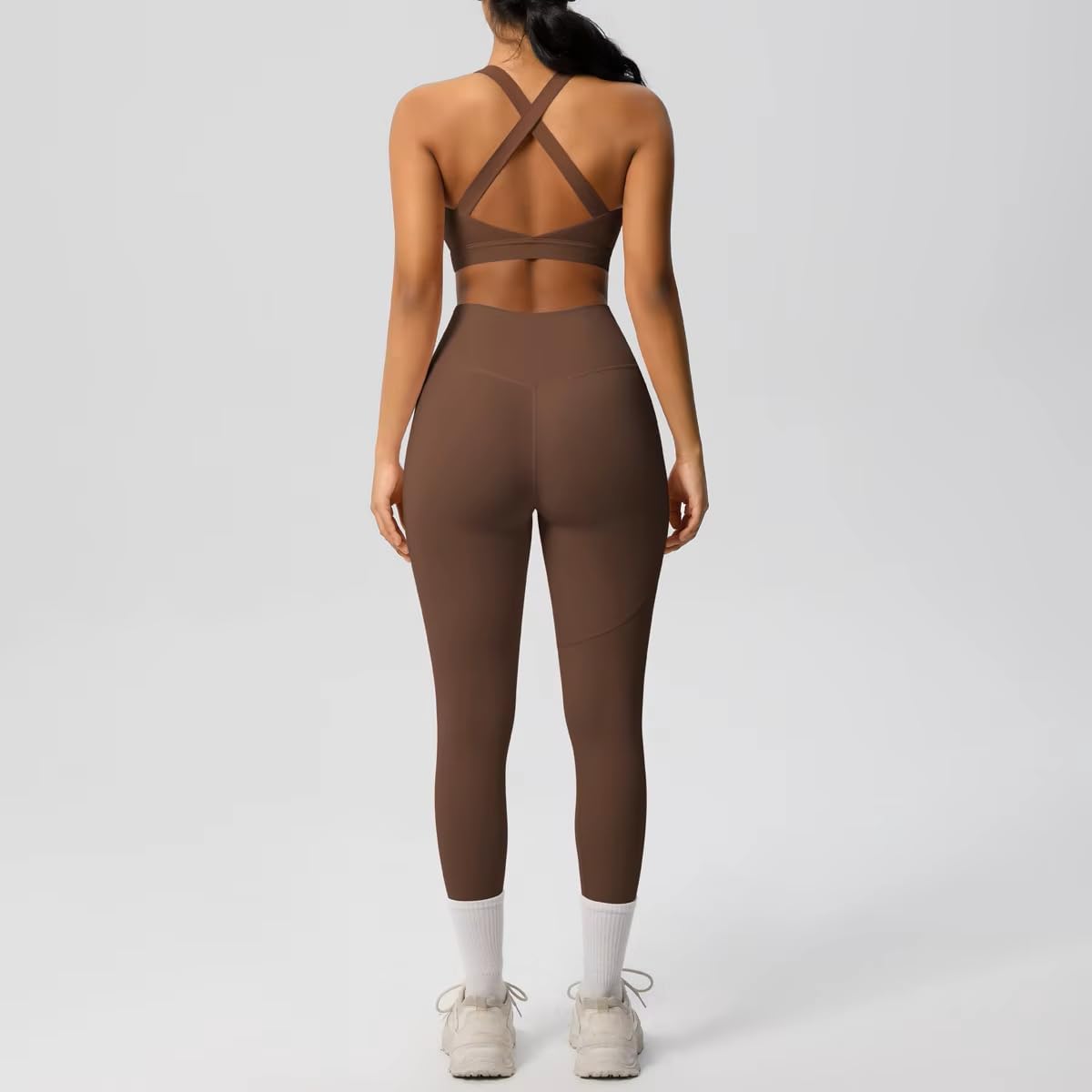 Workout Sets for Women Seamless Sports Bra Tank and High Waist Leggings Workout Sets for Women Seamless Sports Bra Tank and High Waist Leggings