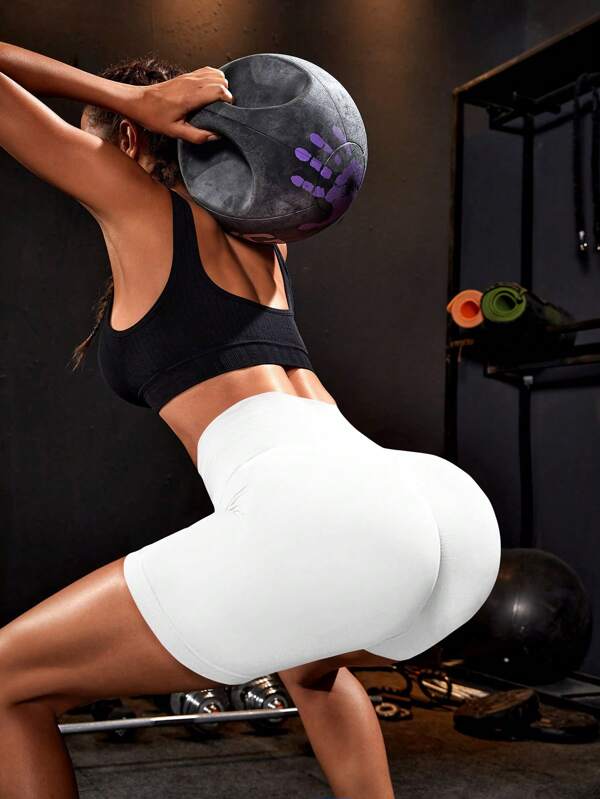 Women's solid color tight and versatile sports shorts, suitable for spring and summer women's sports shorts, fitness shorts, and cycling shorts Women's solid color tight and versatile sports shorts, suitable for spring and summer women's sports shorts, fitness shorts, and cycling shorts