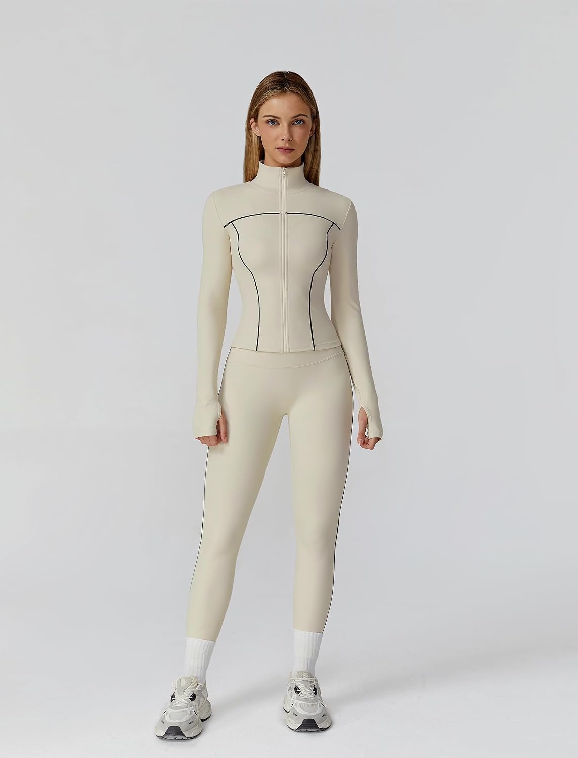 3 Piece Workout Sets for Women with Sports Bra Zip Jacket and Leggings 3 Piece Workout Sets for Women with Sports Bra Zip Jacket and Leggings