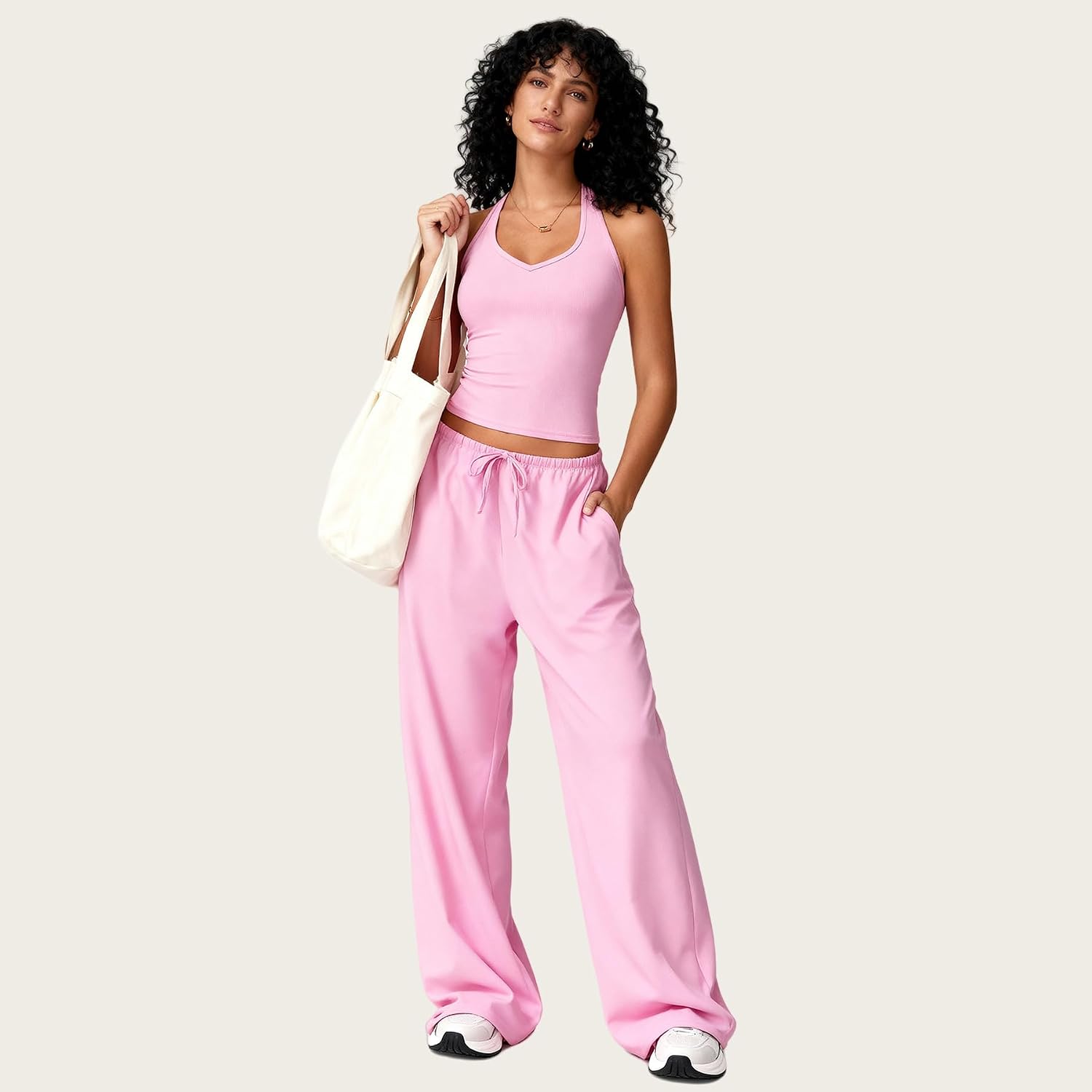 Workout Sets for Women Backless Tank Top and Flare Pants Workout Sets for Women Backless Tank Top and Flare Pants