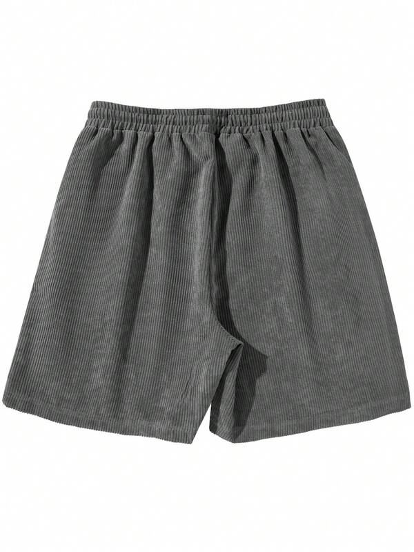 Men's summer corduroy casual shorts, breathable and lightweight fabric, retro street style Men's summer corduroy casual shorts, breathable and lightweight fabric, retro street style