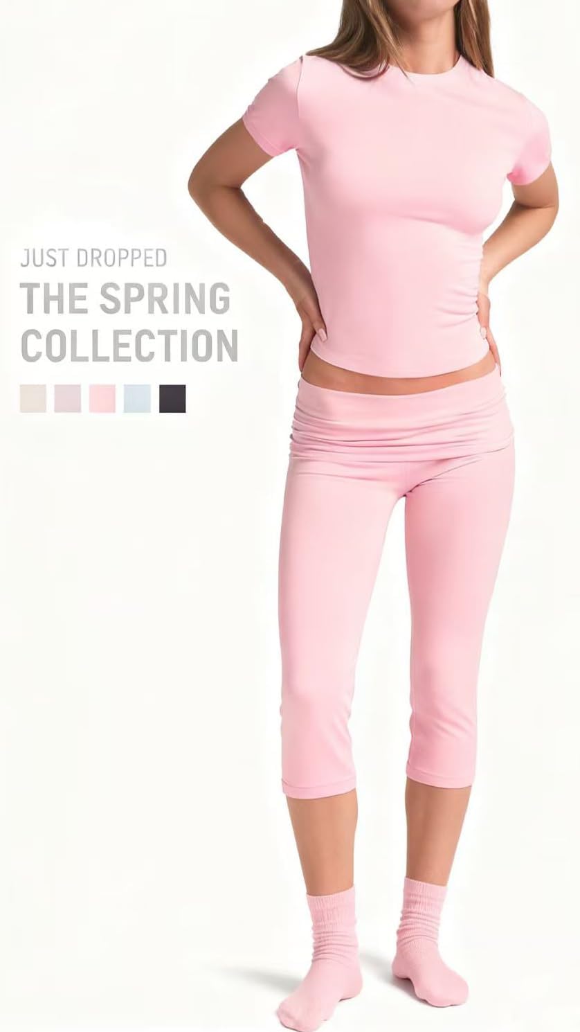Workout Sets for Women Crop Top and High Waist Capri Leggings Workout Sets for Women Crop Top and High Waist Capri Leggings