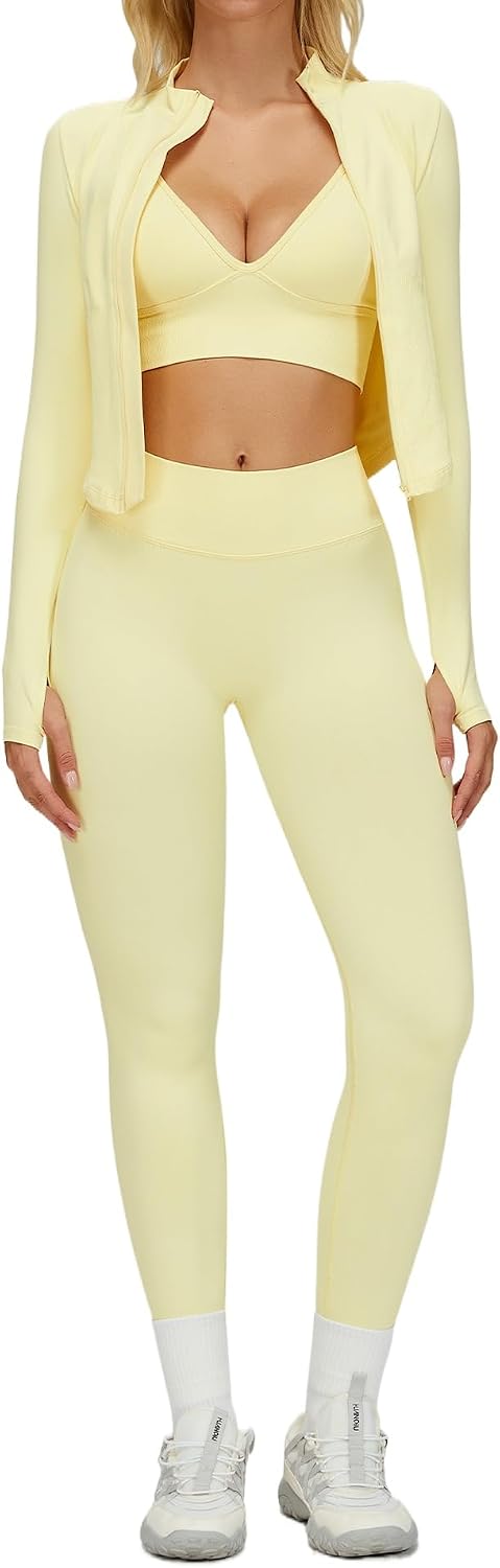 Workout Sets for Women Seamless Sports Bra and High Waist Leggings Workout Sets for Women Seamless Sports Bra and High Waist Leggings
