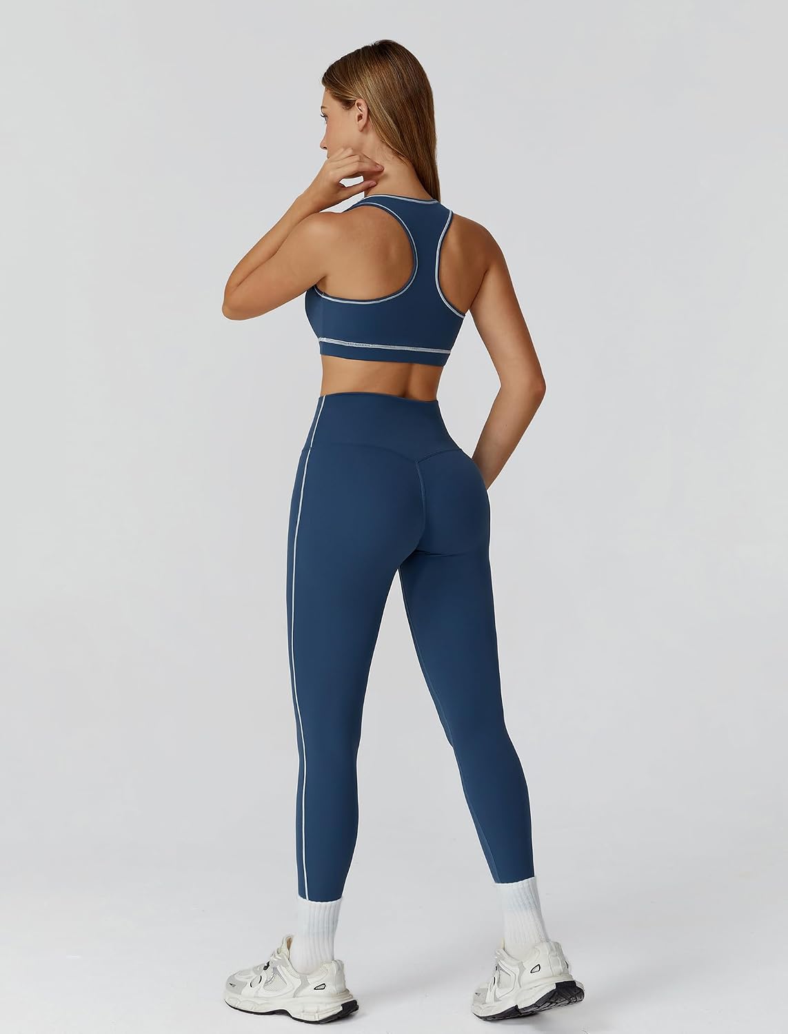 3 Piece Workout Sets for Women Sports Bra Zip Jacket and Leggings 3 Piece Workout Sets for Women Sports Bra Zip Jacket and Leggings