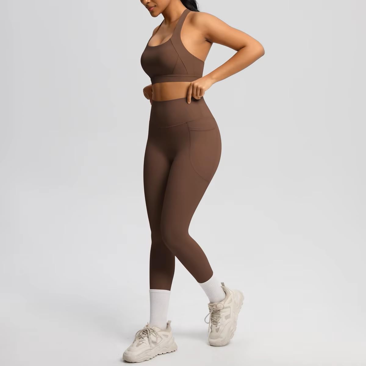 Workout Sets for Women Seamless Sports Bra Tank and High Waist Leggings Workout Sets for Women Seamless Sports Bra Tank and High Waist Leggings