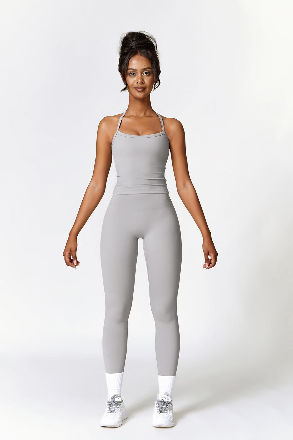 Workout Sets for Women Cross Back Tank and High Waist Leggings Workout Sets for Women Cross Back Tank and High Waist Leggings