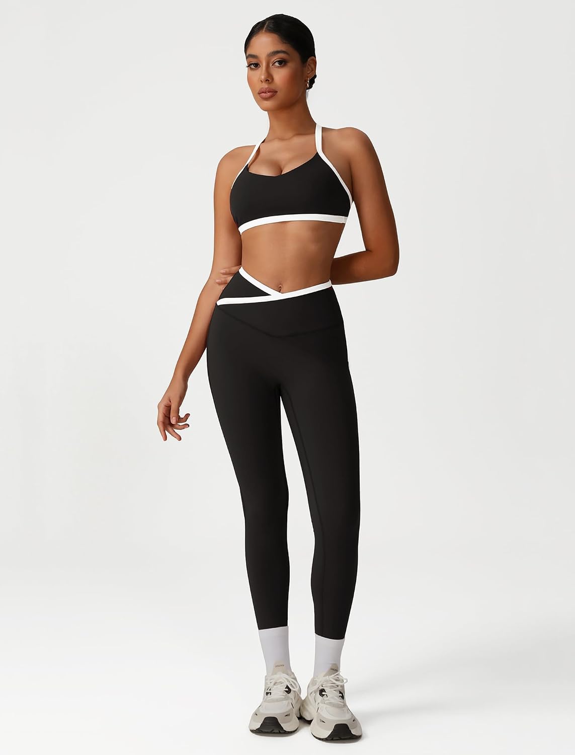 Workout Matching Sets for Women with Padded Sports Bra and Butt Lifting Leggings Workout Matching Sets for Women with Padded Sports Bra and Butt Lifting Leggings