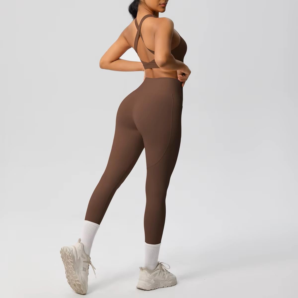 Workout Sets for Women Seamless Sports Bra Tank and High Waist Leggings Workout Sets for Women Seamless Sports Bra Tank and High Waist Leggings