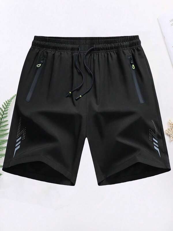 Men's cropped athletic shorts, soft and lightweight, ideal for fitness and running Men's cropped athletic shorts, soft and lightweight, ideal for fitness and running