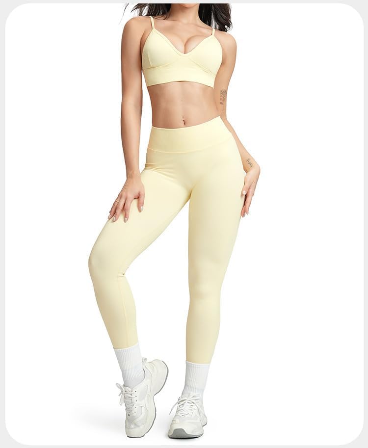 Workout Sets for Women Seamless Sports Bra and High Waist Leggings Workout Sets for Women Seamless Sports Bra and High Waist Leggings
